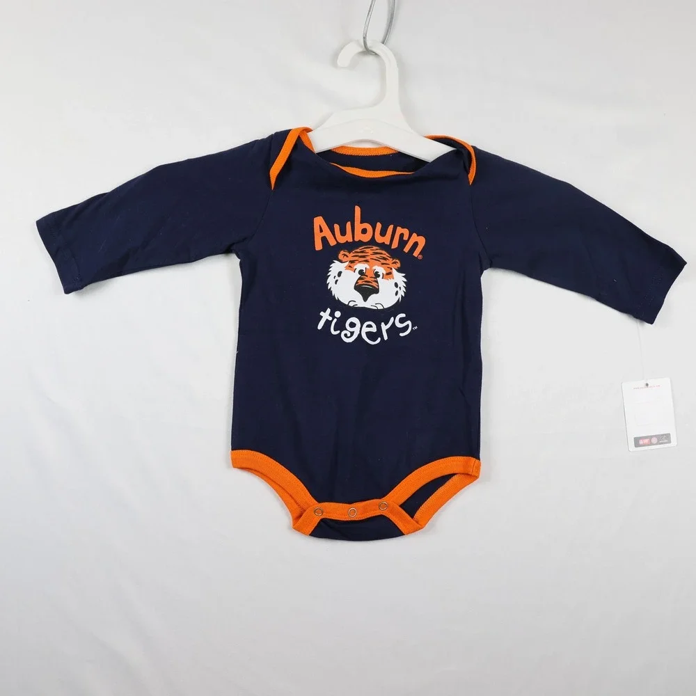 Auburn Tigers Bodysuit Infant One Piece 3-6M NCAA Football Kids Outfit Baby Gift